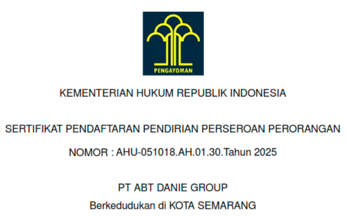 Foto Akta Pendirian PT